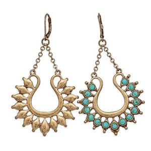 Premier Design Turquoise Drop Earrings